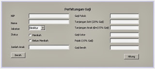 Program/ Aplikasi Perhitungan Gaji dari Java