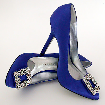 Trends Bridal shoes with blue colour-4