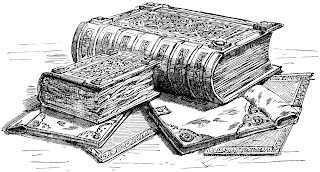 Drawing of the Domesday book by Andrews, William Released in the public domain, via Wikimedia Commons