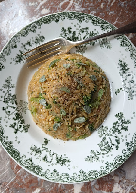 Orzotto beurre sauge brocoli