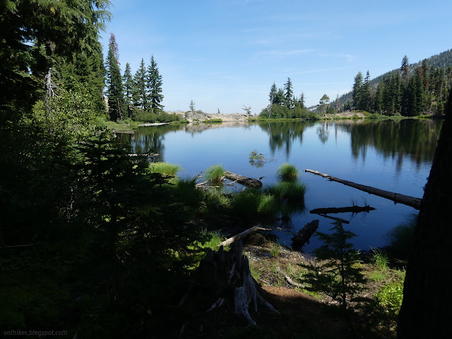 051: lake with a rocky natural dam