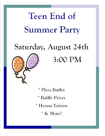 Teen End of Summer Party