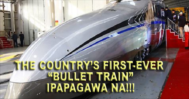 GOOD NEWS! - THE COUNTRY'S FIRST-EVER "BULLET TRAIN" BUILT BETWEEN SUBIC IN ZAMBALES AND CLARK IN PAMPANGA! MUST READ THIS!