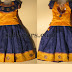 Blue Super Net Kids Lehenga