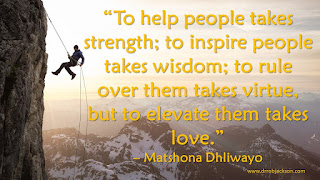 Matshona Dhilwayo quote about elevating yourself and others