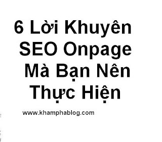 lời khuyên seo onpage cho blogspot