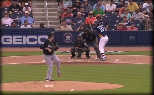 Yulieski, quien se adapta a la primera base, fletó una carrera en la derrota de los Astros 9-5 frente a los Marlins