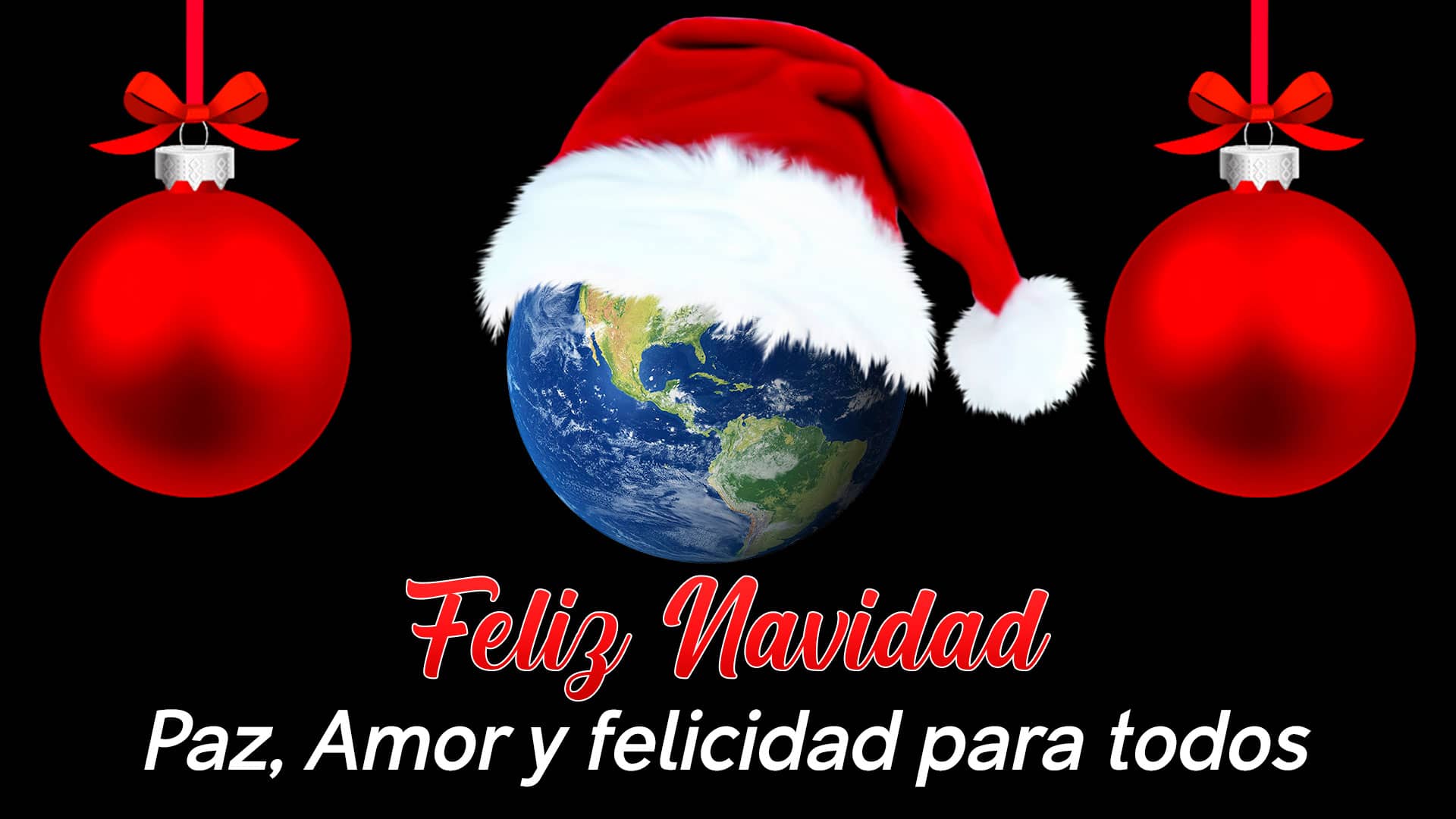 feliz navidad paz amor y felicidad para todos