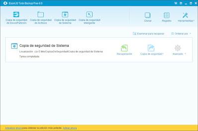 EaseUS Todo Backup Free Edition 2024 (20240425) - Crear copias de seguridad y recuperación de tu sistema