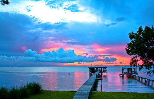 Sunset, Mobile Bay, Alabama