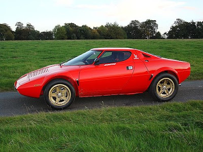 Number 7 Lancia Stratos The short wheelbase and wedge shape suggested