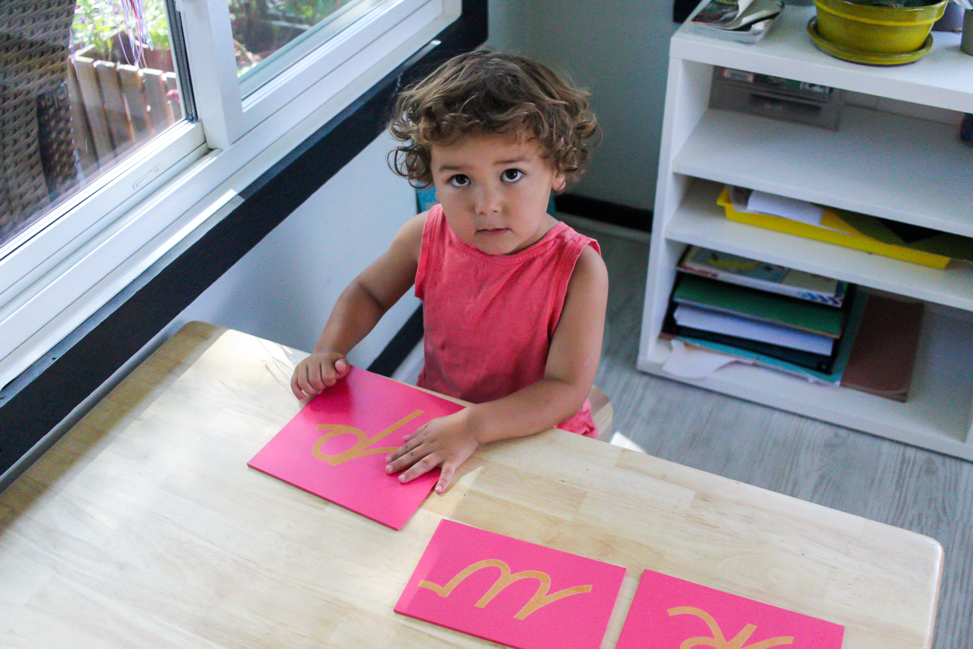 Introducing the Montessori Sandpaper Letters at Home 
