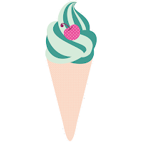 Casquinha com sorvete verde e uma cereja