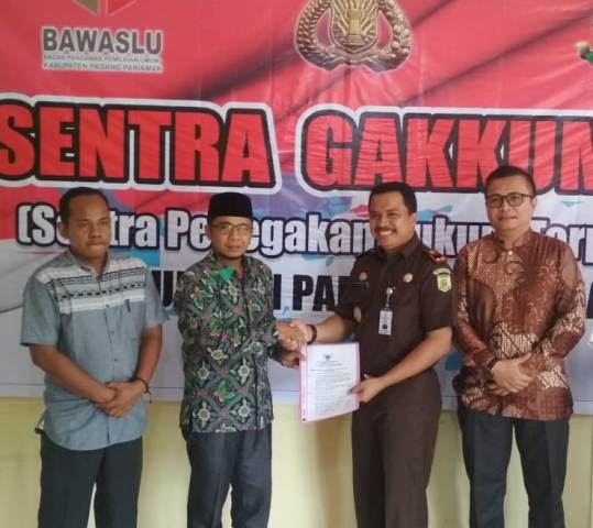 Untuk Samakan Visi Menghadapi Pemilu 2019, Sentra Gakkumdu Padang Pariaman Gelar Rakor Perdana