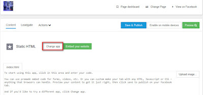 Change-app-static-html