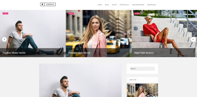 Andria blogger template