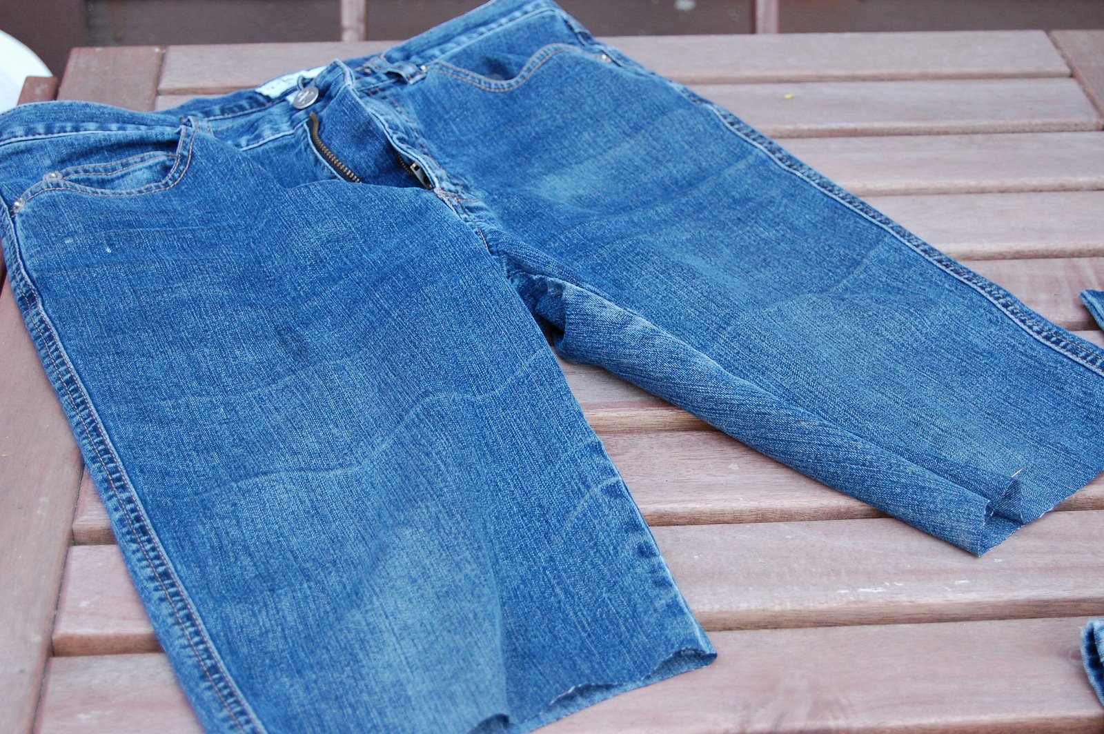 Shorts From Old Jeans Tutorial