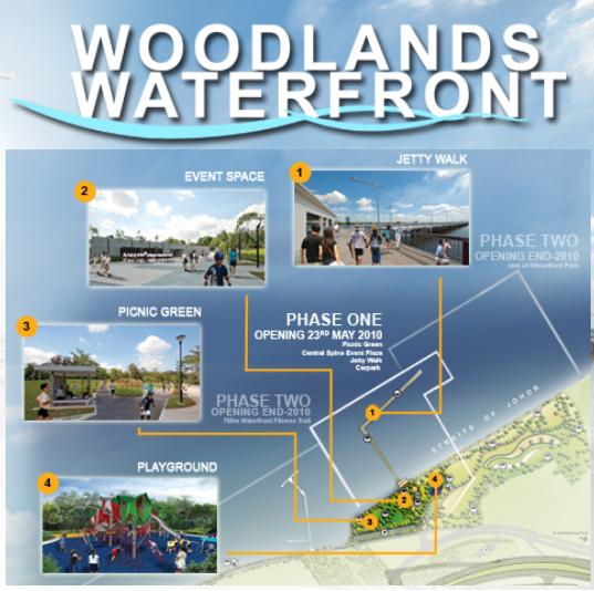 Woodlands Waterfront promenade - a new seashore park