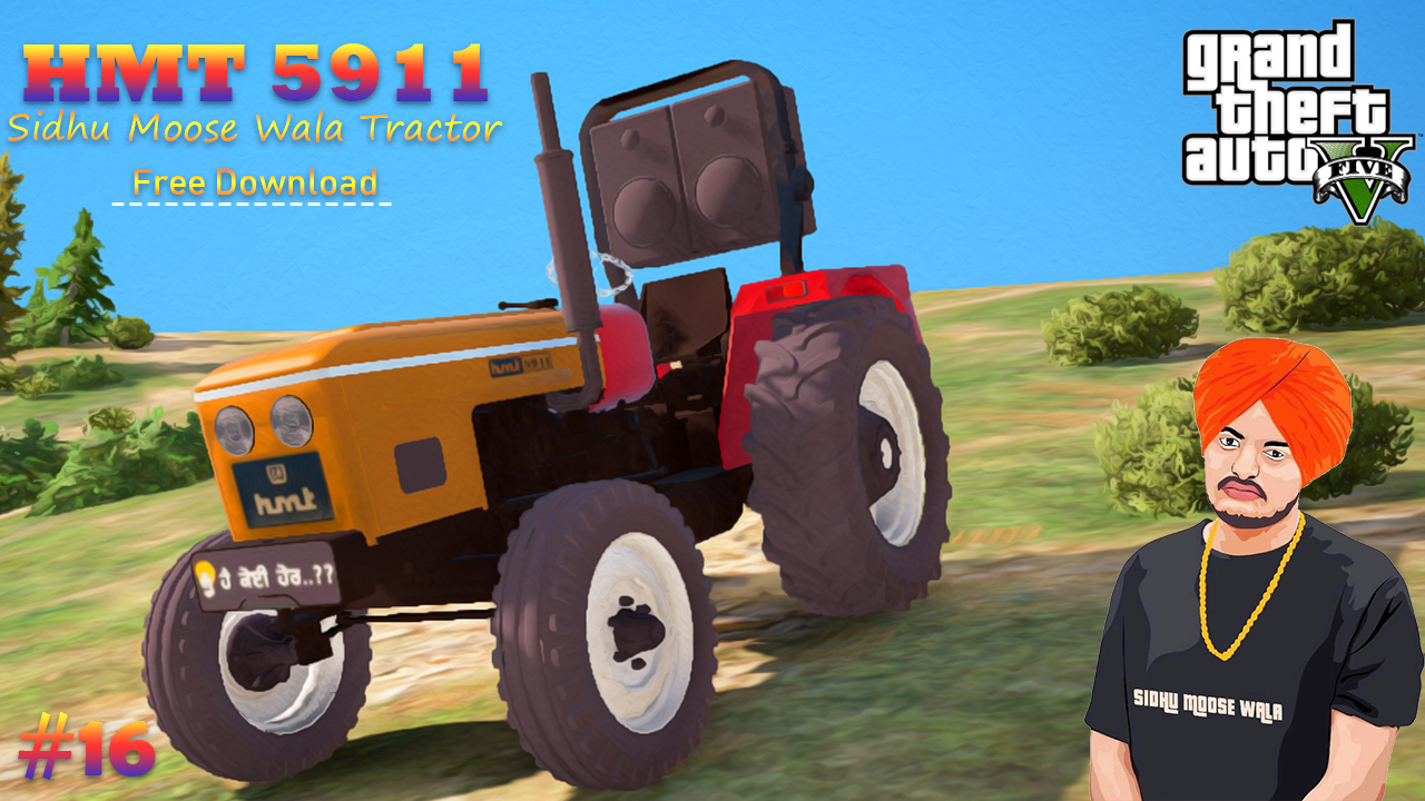 HMT 5911 Tractor Sidhu Moose Wala GTA5 Mod Free Download