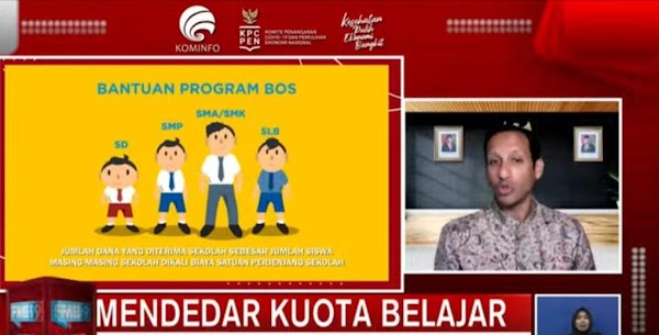 Mas Menteri Gelontor Rp2,6 T untuk Internet Gratis Guru dan Siswa Tiga Bulan ke Depan, Ini Mekanismenya