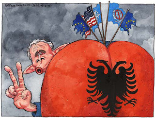 © Steve Bell 2008 The Guardian 19/2/2008