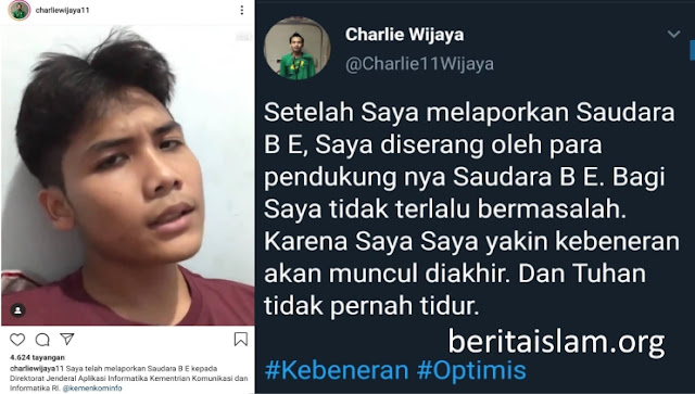 Bintang Emon Dilaporkan Kader PSI Charlie Wijaya