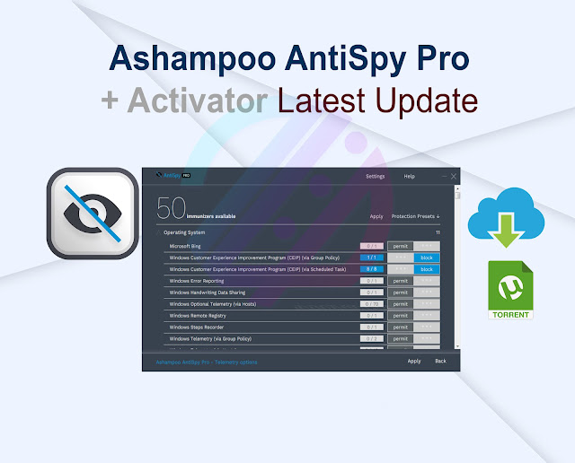 Ashampoo AntiSpy Pro 1.5 + Activator Latest Update
