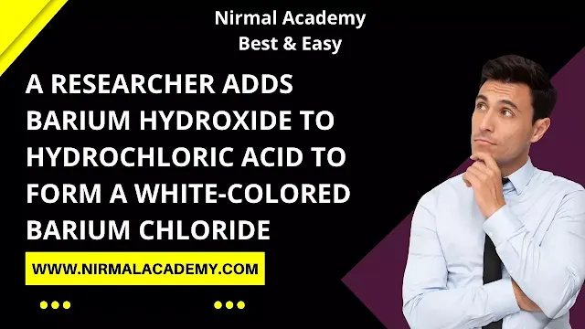 A researcher adds barium hydroxide to hydrochloric acid to form a white-colored barium chloride. Which option gives the balanced chemical equation of the reaction?