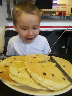 BB with Pancakes the size of a small car... house... well at least his head!