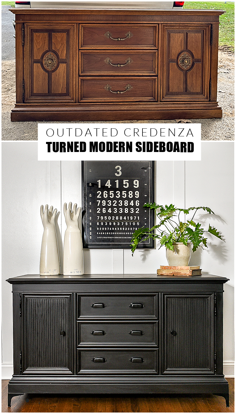 Modern Cabinet Makeover Using Pole Wrap