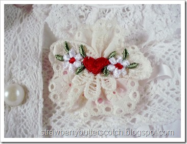 Lace Applique Brooch