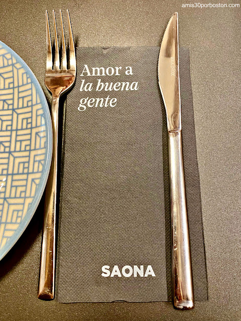 Cubiertos Restaurante Saona Almería