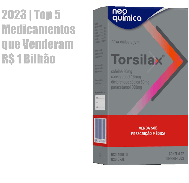2023 | Torsilax - Top 5 Medicamentos que Venderam R$ 1 Bilhão no Ano