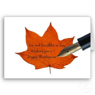 Thanksgiving greeting on Autumn Leaf