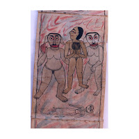 yama pat jadu patua scroll painting bihar