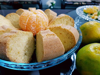 orange cake with citrusy refreshing flavours