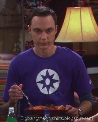 Sheldon's Purple Violet Lantern shirt