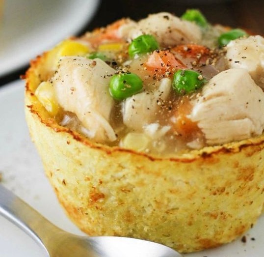 LOW CARB CAULIFLOWER POT PIES #diet #lowcalorie