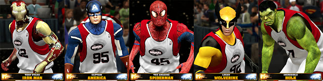 NBA 2K13 Marvel Superheroes Team Mod