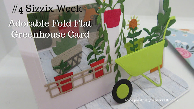 Fold flat greenhouse card