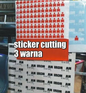 sticker cutting 3 warna