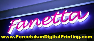 Contoh Contoh Desain HURUF TIMBUL ACRYLIC Dari Percetakan Digital Printing Terdekat