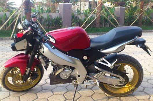 Tangki menggunakan Yamaha TZM 150, modifikasi deltabox yamaha vixion  title=