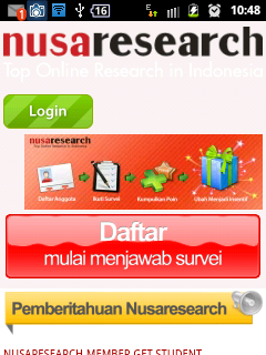 nusaresearch via smartphone