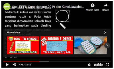 Tampilan Soal dan Pembahasan Soal PPPK/P3K tahun 2019, https://gurujumi.blogspot.com/