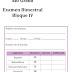 Examen Bloque 4 (cuarto bimestre) para 4º Cuarto Grado 