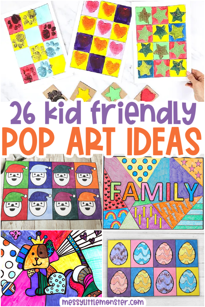 Easy Pop Art Ideas For Kids - Little Bins for Little Hands