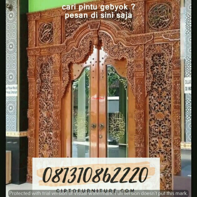 Kumpulan Desain Pintu  Gebyok  Terbaru Produsen  Pintu  