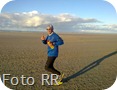 Op het Terschellingse strand 35 km