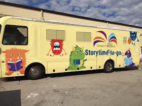 storytime bus, storytime-to-go, mobile storytime room, storytime RV, bookmobile